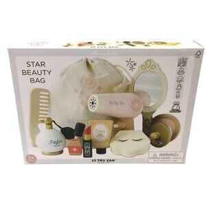 LE TOY VAN The Magic of Play Star Beauty Bag Ages 3+ Wooden Beauty Set
